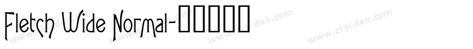 Fletch Wide Normal字体转换